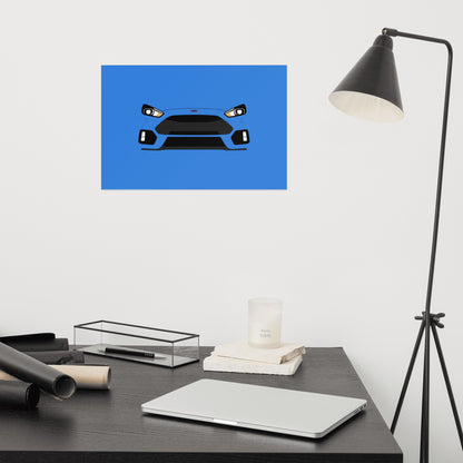 Ford Focus RS Poster - Gtmotive NFT