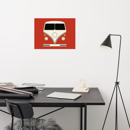 Volkswagen Type 2 Microbus Poster - Gtmotive NFT